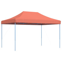 Produktbild för Pop-Up hopfällbart partytält 440x292x315 cm terrakotta