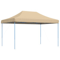 Produktbild för Pop-Up hopfällbart partytält 440x292x315 cm beige