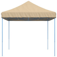 Produktbild för Pop-Up hopfällbart partytält 440x292x315 cm beige