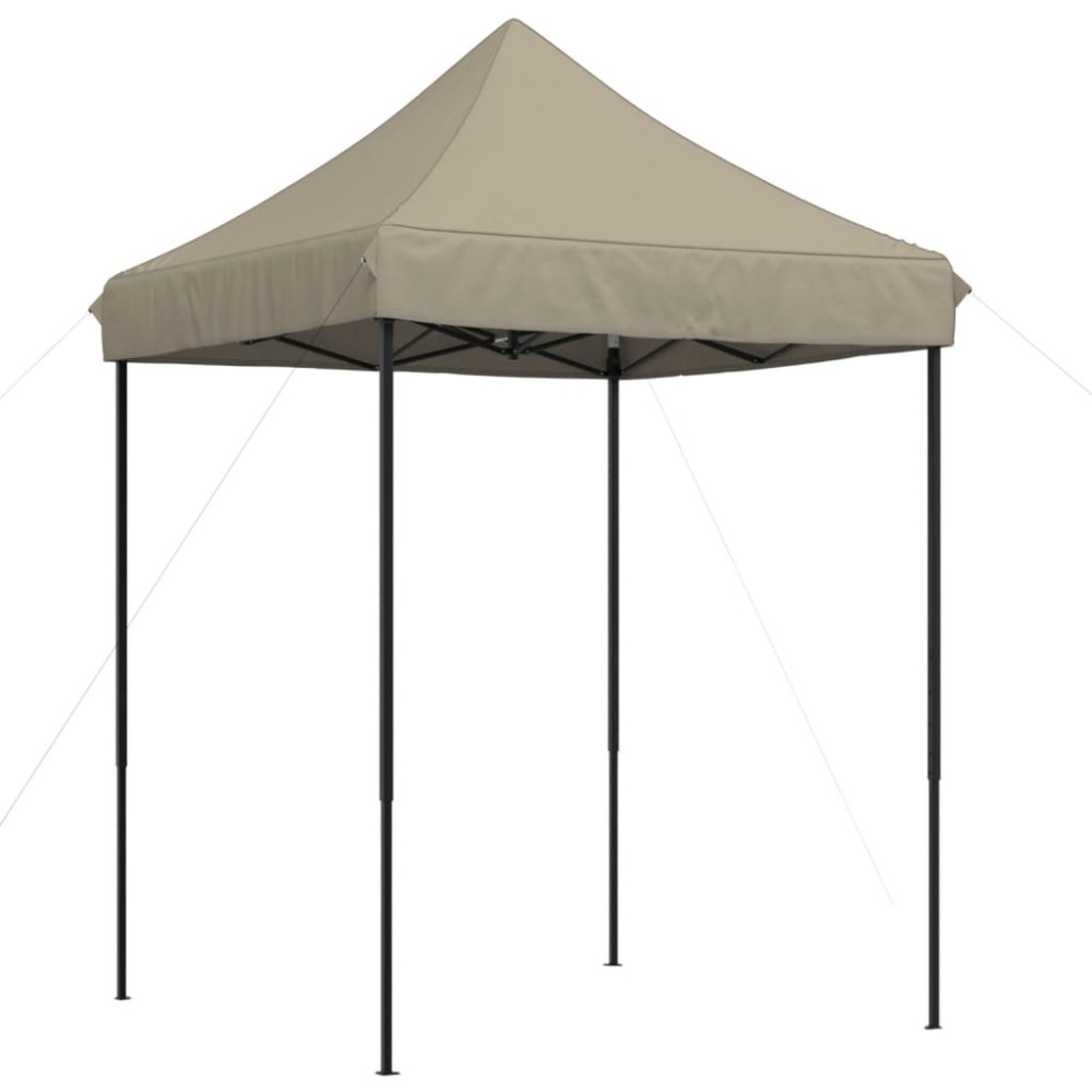Produktbild för Pop-Up hopfällbart partytält 200x200x306 cm taupe