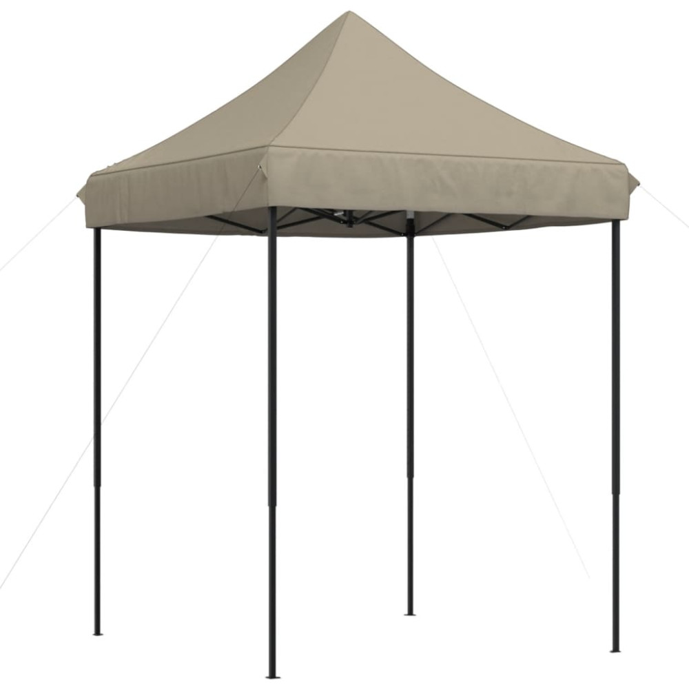 Produktbild för Pop-Up hopfällbart partytält 200x200x306 cm taupe