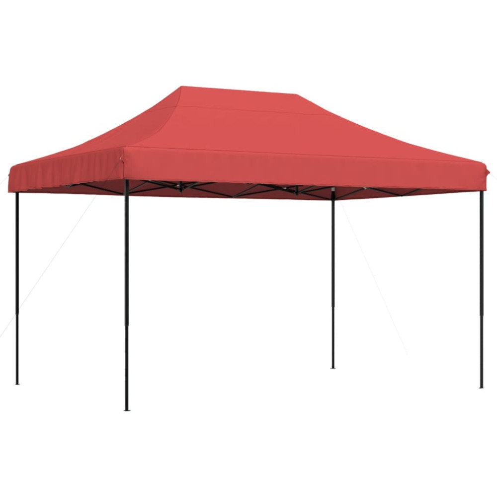 Produktbild för Pop-Up hopfällbart partytält 410x279x315 cm vinröd