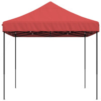 Produktbild för Pop-Up hopfällbart partytält 410x279x315 cm vinröd