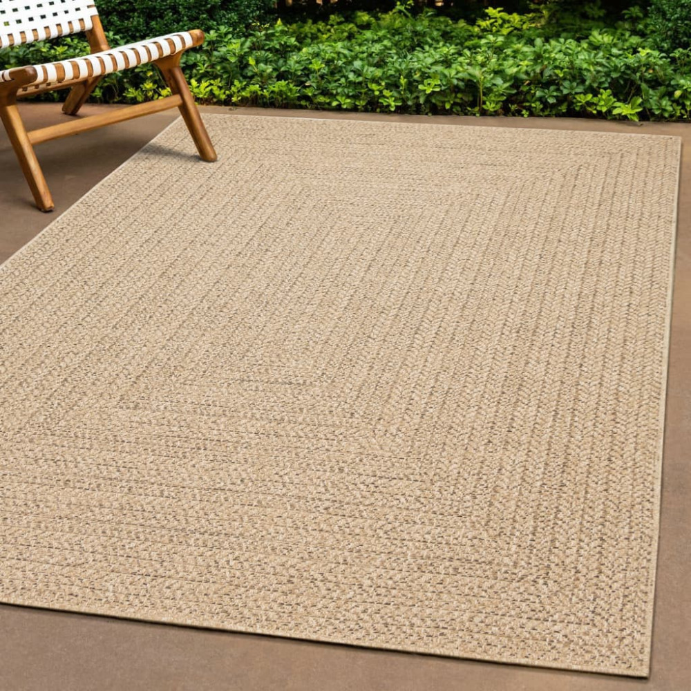 Produktbild för Matta ZIZUR 200x200 cm jutelook inomhus och utomhus