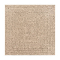 Produktbild för Matta ZIZUR 200x200 cm jutelook inomhus och utomhus