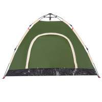 Produktbild för Campingtält 3 personer grön snabbrest