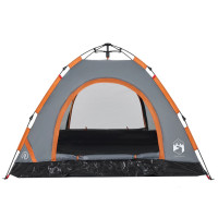Produktbild för Campingtält 3 personer orange snabbrest