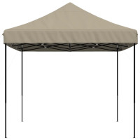 Produktbild för Pop-Up hopfällbart partytält 440x292x315 cm taupe