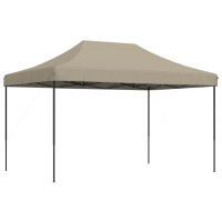 Produktbild för Pop-Up hopfällbart partytält 440x292x315 cm taupe