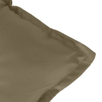 Produktbild för Stolsdynor lågt ryggstöd 6 st melerad taupe 100x50x7 cm tyg