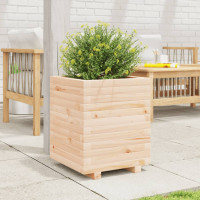 Produktbild för Odlingslåda 40x40x49,5 cm massivt furuträ