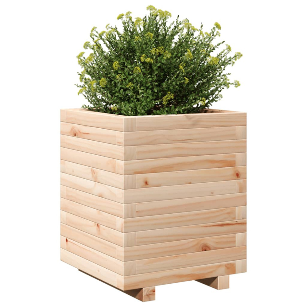 Produktbild för Odlingslåda 40x40x49,5 cm massivt furuträ