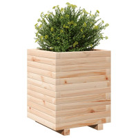 Produktbild för Odlingslåda 40x40x49,5 cm massivt furuträ