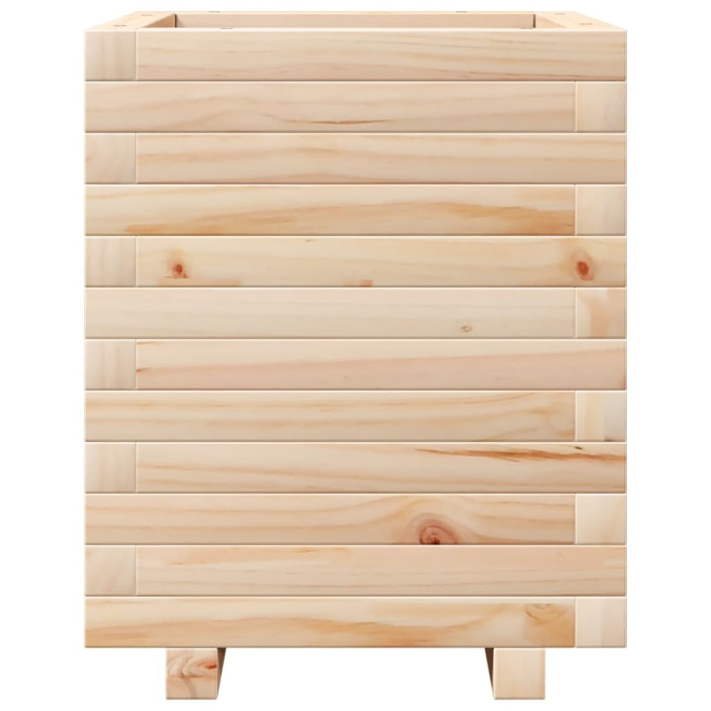 Produktbild för Odlingslåda 40x40x49,5 cm massivt furuträ