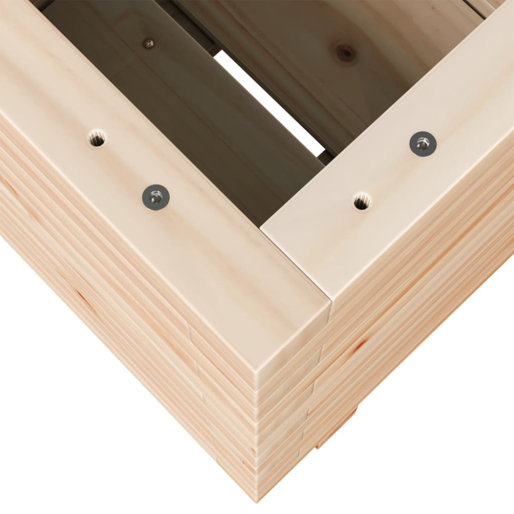 Produktbild för Odlingslåda 40x40x49,5 cm massivt furuträ