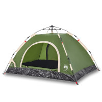 Produktbild för Campingtält 2 personer grön snabbrest