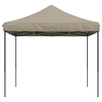 Produktbild för Pop-Up hopfällbart partytält 292x292x315 cm taupe