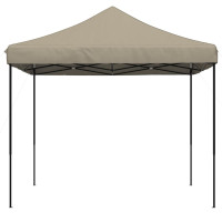 Produktbild för Pop-Up hopfällbart partytält 292x292x315 cm taupe