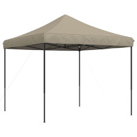 Produktbild för Pop-Up hopfällbart partytält 292x292x315 cm taupe