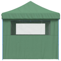 Produktbild för Pop-Up hopfällbart partytält med 3 sidoväggar grön