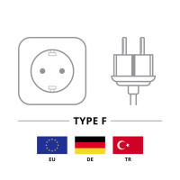 Produktbild för Goobay 50098 strömkablar Svart 2 m Strömkontakt typ F IEC C13