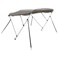 Produktbild för Båtkapell med 3 bågar 183x(137-152)x137 cm