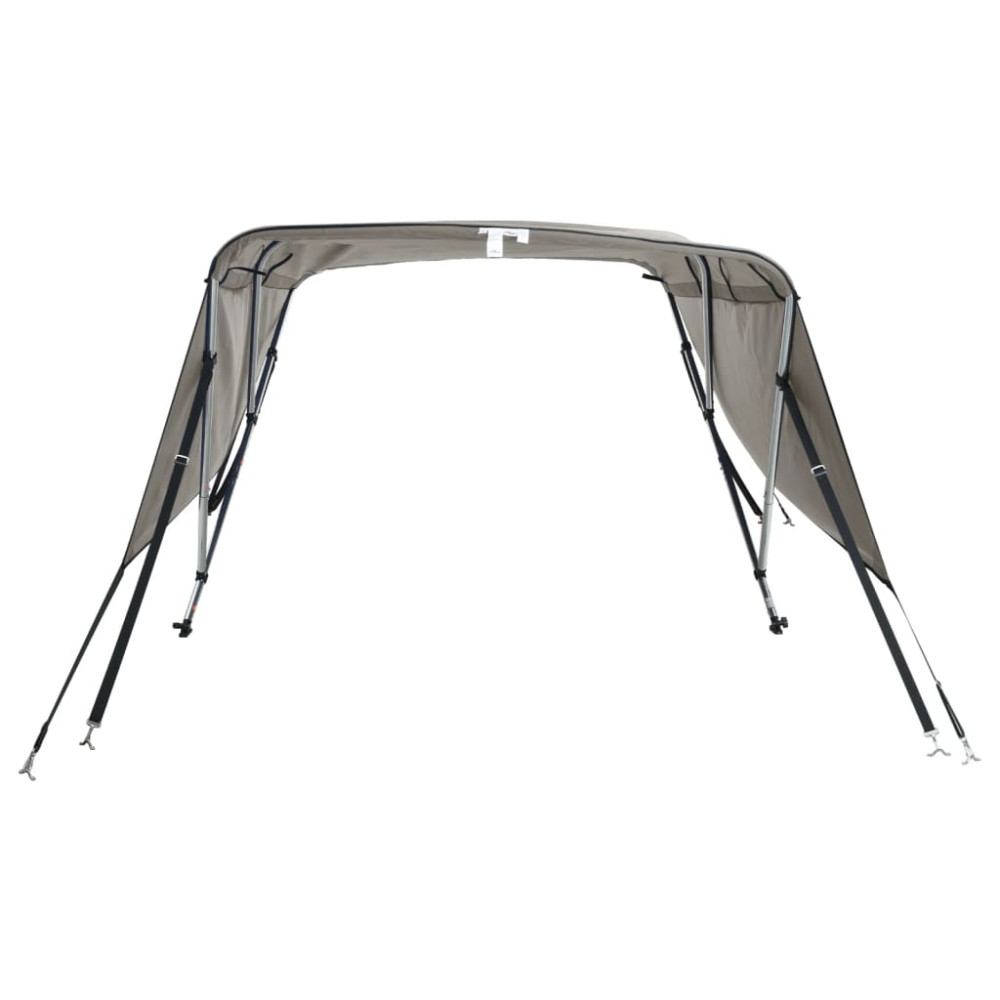 Produktbild för Båtkapell med 3 bågar 183x(137-152)x137 cm