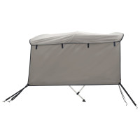 Produktbild för Båtkapell med 3 bågar 183x(137-152)x137 cm