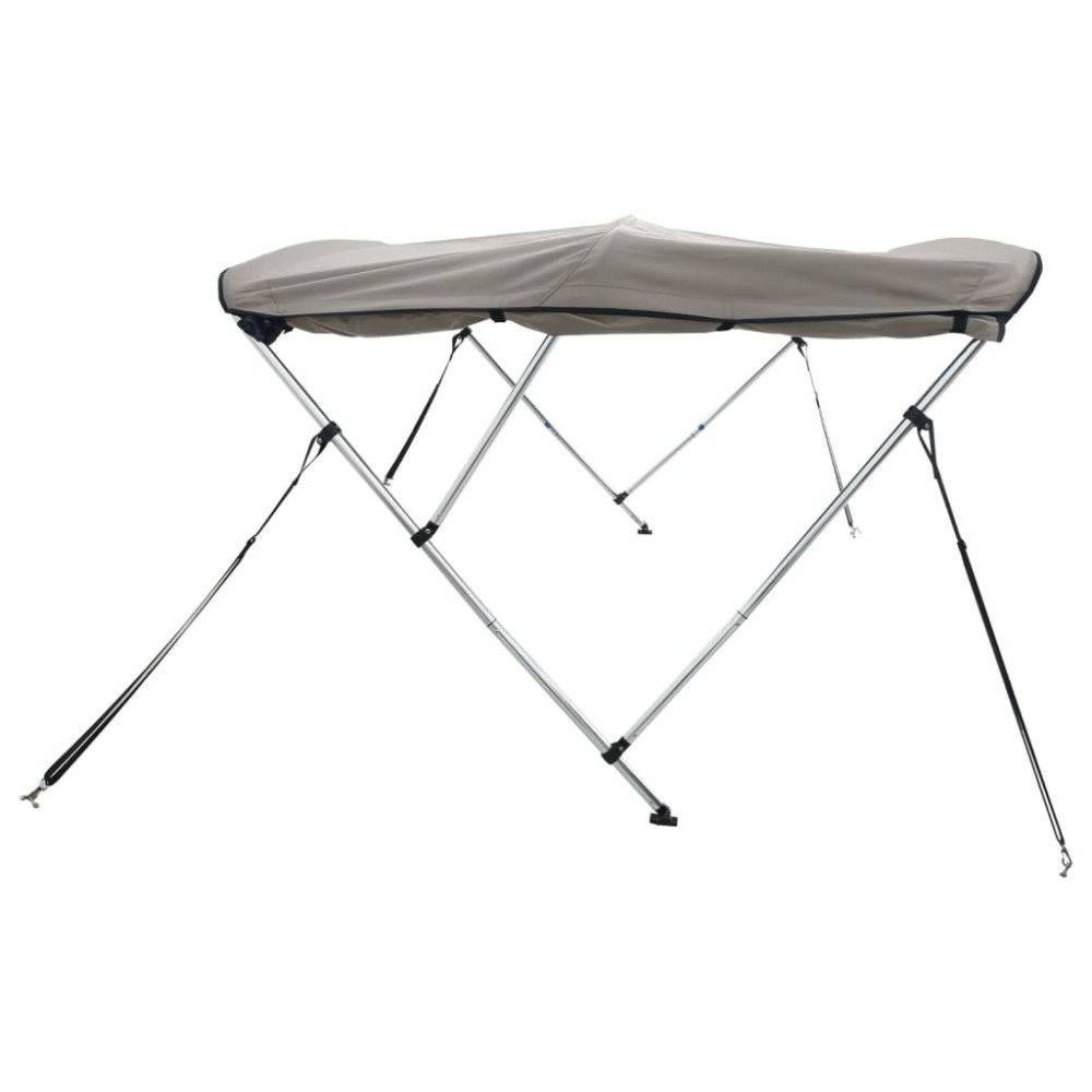 Produktbild för Båtkapell med 3 bågar 183x(137-152)x137 cm