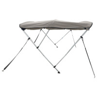 Produktbild för Båtkapell med 3 bågar 183x(137-152)x137 cm