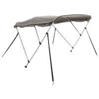 Produktbild för Båtkapell med 3 bågar 183x(185-198)x137 cm