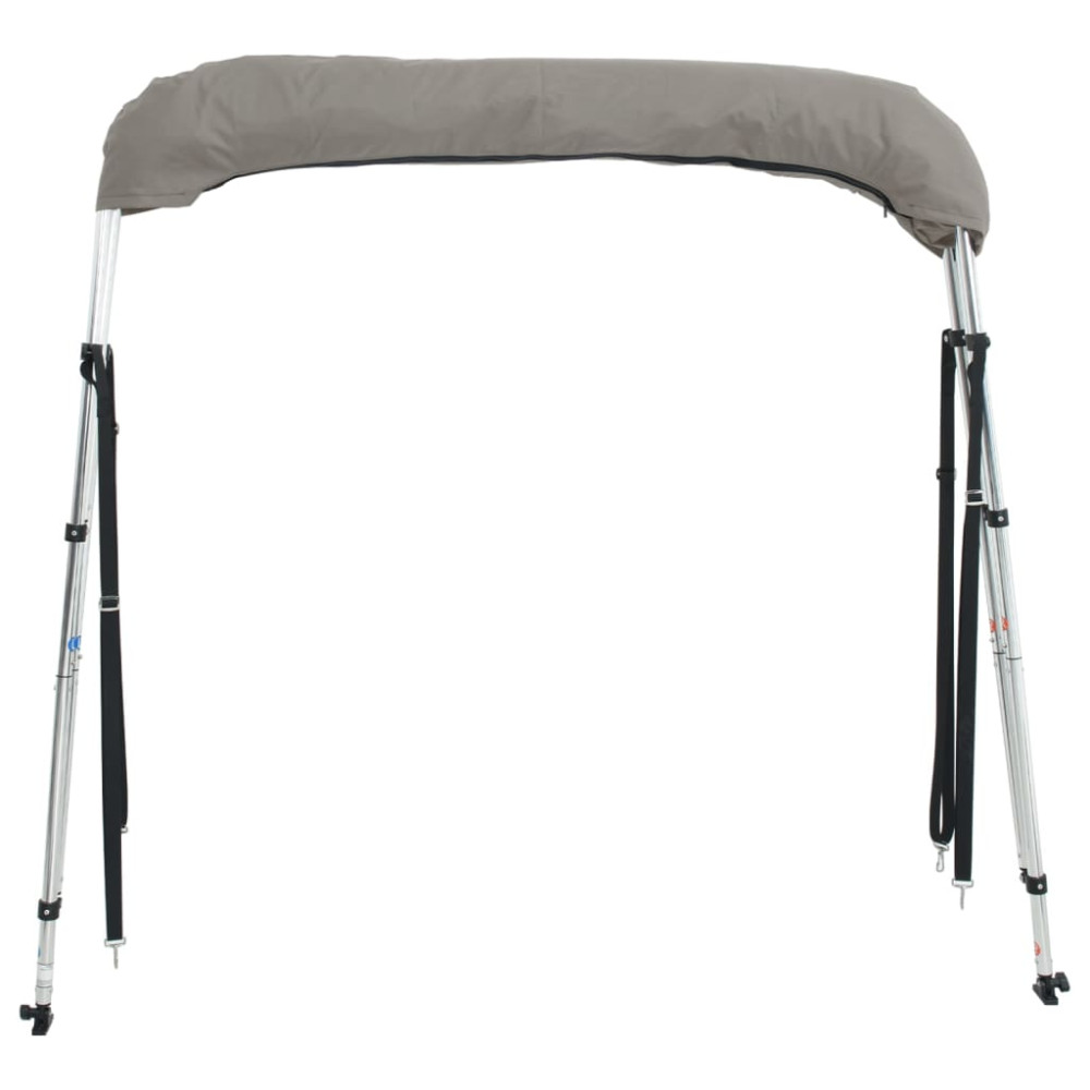 Produktbild för Båtkapell med 3 bågar 183x(185-198)x137 cm