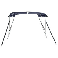 Produktbild för Båtkapell med 4 bågar 243x(230-244)x137 cm