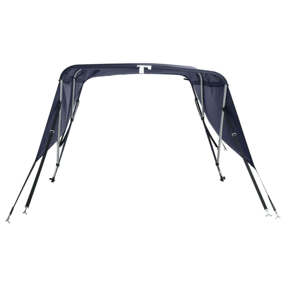 Produktbild för Båtkapell med 3 bågar 183x(137-152)x137 cm