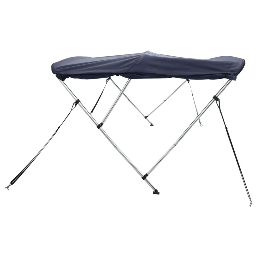 Produktbild för Båtkapell med 3 bågar 183x(137-152)x137 cm