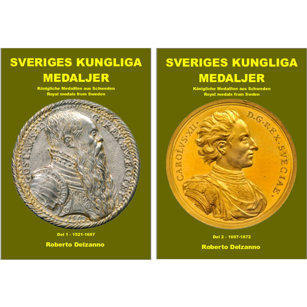 Produktbild för Sveriges kungliga medaljer Gustav Vasa-Karl XV (inbunden)