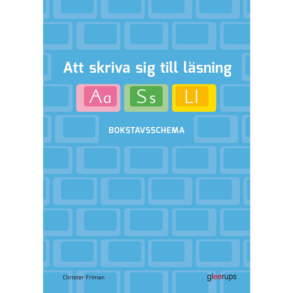 Produktbild för Att skriva sig till läsning - Bokstavsschema (bok, spiral)