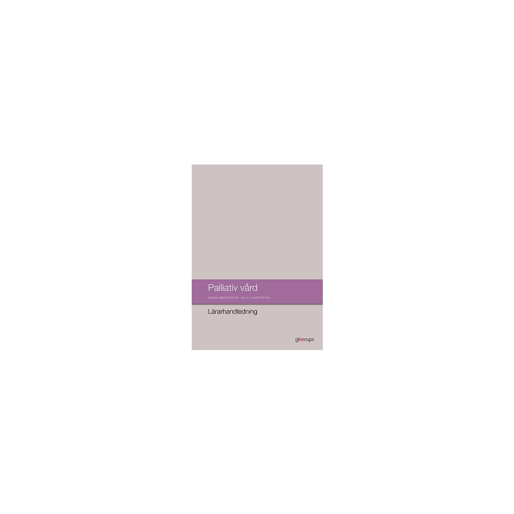 Produktbild för Palliativ vård, lärarhandledning (bok, spiral)