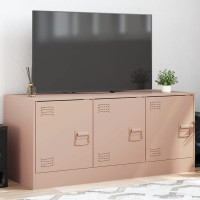 Produktbild för TV-skåp rosa 99x39x44 cm stål