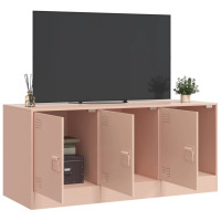 Produktbild för TV-skåp rosa 99x39x44 cm stål