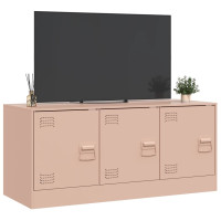 Produktbild för TV-skåp rosa 99x39x44 cm stål