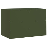 Produktbild för TV-skåp 2 st olivgrön 67x39x44 cm stål