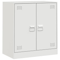 Produktbild för Skänk vit 67x39x73 cm stål