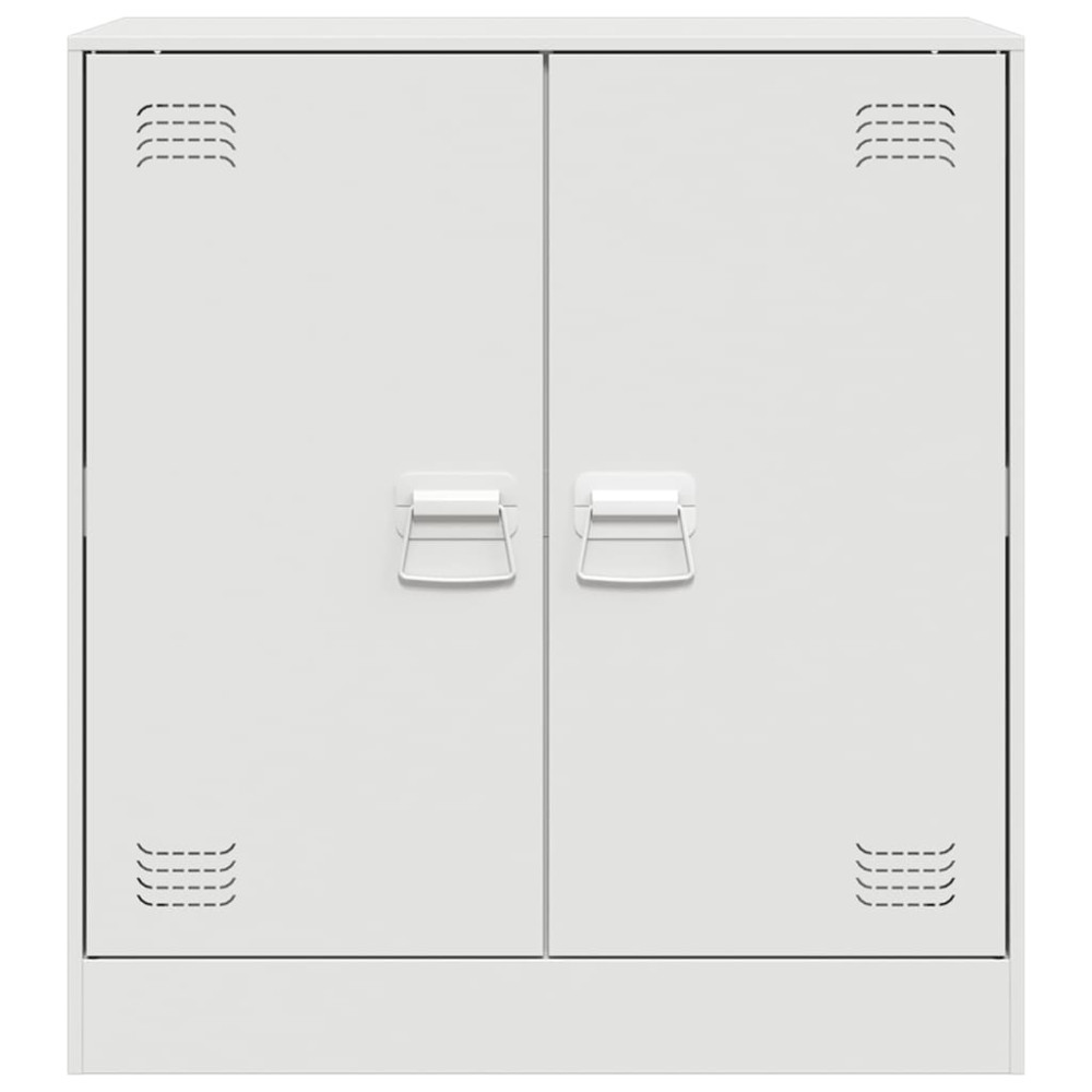 Produktbild för Skänk vit 67x39x73 cm stål