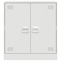 Produktbild för Skänk vit 67x39x73 cm stål