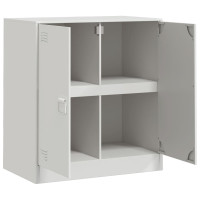 Produktbild för Skänk vit 67x39x73 cm stål