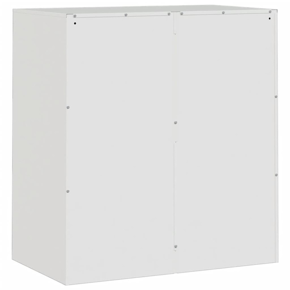 Produktbild för Skänk vit 67x39x73 cm stål