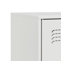 Produktbild för Skänk vit 67x39x73 cm stål