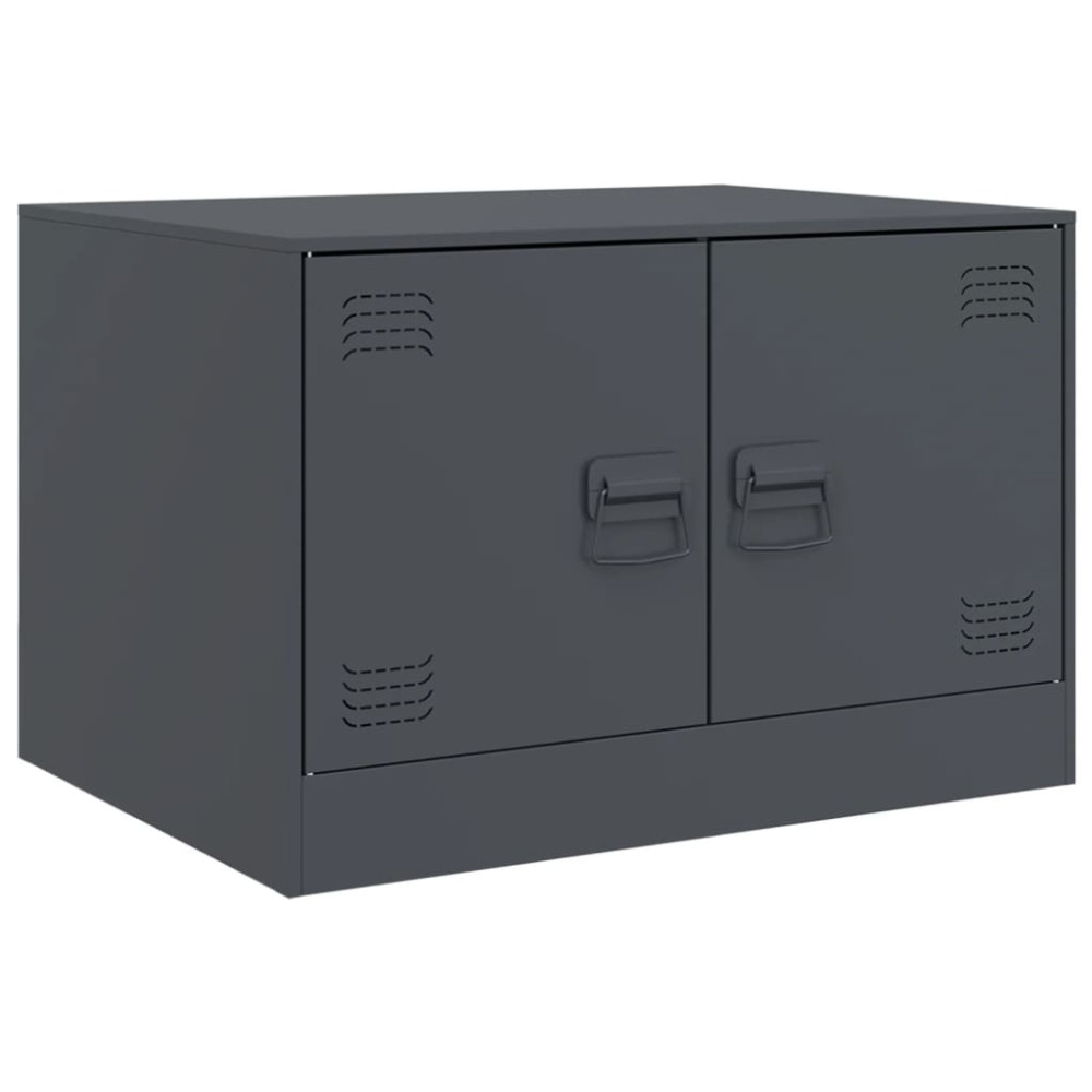 Produktbild för Soffbord antracit 67x50x44 cm stål