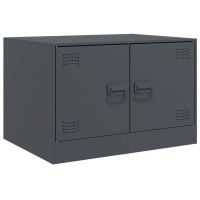 Produktbild för Soffbord antracit 67x50x44 cm stål